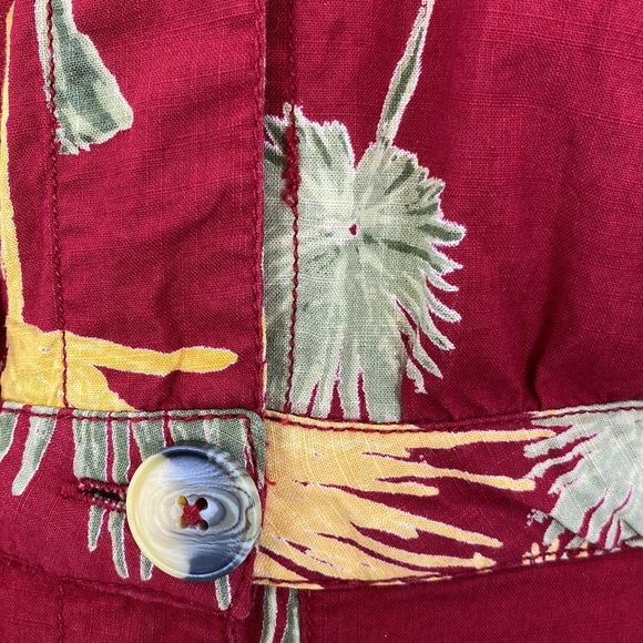 Free People Malibu Red Floral Boho Button Down Romper - Picture 5 of 16